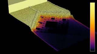 Energy flow through a Sierpinski carpet in 3D  linear scale [upl. by Eissalc204]