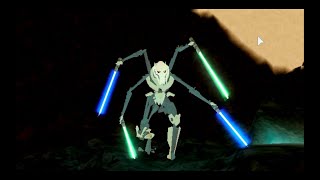 Roblox General Grievous Gameplay Custom Character Lightsaber Battlegrounds  Ilum 2 Showcase Review [upl. by Akcinat711]