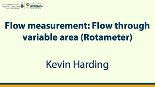 Flow measurement Rotameters Lecture [upl. by Eustazio]