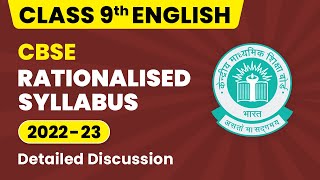 CBSE Rationalized Syllabus Class 9  Class 9 English Syllabus 202223  CBSE Big Update [upl. by Ellocin]