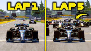 Every Lap The Slipstream Gets Stronger In F1 23 [upl. by Cleveland]