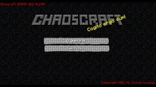 Minecraft Alpha Error 422 Creepy Gameplay  Edited With Clipchamp [upl. by Ennayt]