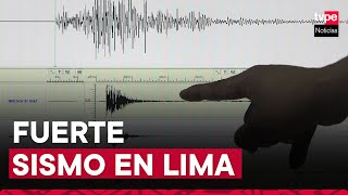 Sismo de 50 se registró en Lima este martes [upl. by Jilleen]