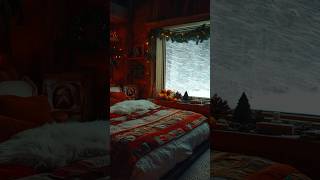 Sleep Peacefully in a Cozy Chalet Bedroom During a Winter Snowstorm [upl. by Ytirahs]