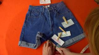 How to Measure High Waisted Shorts from TaborsTreasures on Etsy [upl. by Iveson]