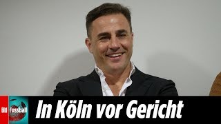 Fabio Cannavaro Hier erscheint der FußballWeltmeister von 2006 in Köln vor Gericht [upl. by Artimid]