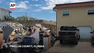 Florida residents recount force of water as they assess damage from Helene [upl. by Tennes428]