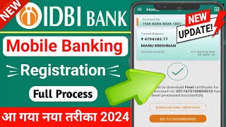 IDBI Mobile Banking Registration 2024  How to activate mobile banking of idbi bank  ssmsmarttech [upl. by Rama]