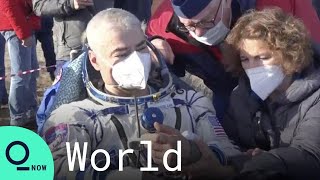 NASA Astronaut Returns to Earth After 355 Days in Space [upl. by Kathy]