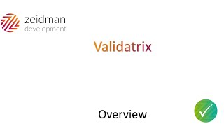 Validatrix Screencast [upl. by Keene]