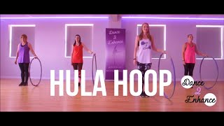 Weighted Hula Hoop Workout For Beginners Omi Hula Hoop  Dance 2 Enhance Fitness [upl. by Jaela]