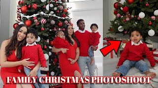 OUR SUPER CHAOTIC FAMILY CHRISTMAS PHOTOSHOOT Didnt Go As Planned Vlogmas Day 23 [upl. by Iggie664]