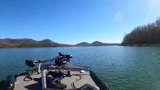 Bass Tracker Classic XL 50 HP on Cave Run Lake February 5 2024 [upl. by Eiral]