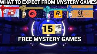 LIST OF 15 FREE MYSTERY GAME 2023  MY PREDICTIONS EPIC GAMES STORE MYSTERY GAME [upl. by Aleece]