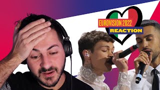 EUROVISION 2022 🇮🇹 ITALY REACTION  MAHMOOD AND BLANCO  BRIVIDI 🥲🥲🥲 [upl. by Victor573]