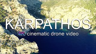 Karpathos Dhodhekanisos Greece  4K Cinematic Drone Video [upl. by Darcy]