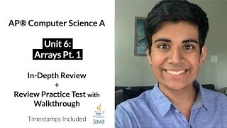 APCS Unit 6 Part 1 Arrays InDepth Review and Practice Test  AP Computer Science A [upl. by Nonnek616]