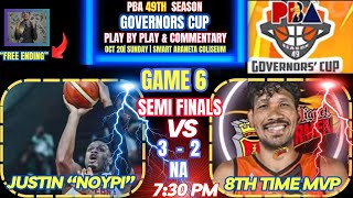 🏀LIVE PBA GAME SEMIS GAME 6GINEBRA vs SAN MIGUEL2024 GOVERNORS CUPLIVE COMMENTARY [upl. by Arnold]