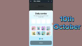 Cell Wallet Daily Combo  10th October  Cell Wallet Daily Combo cards video [upl. by Peppel291]