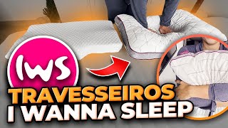 TRAVESSEIRO CERVICAL ou TRAVESSEIRO MACIO Snow ou Coluna Relax Review Travesseiros I WANNA SLEEP [upl. by Dody]