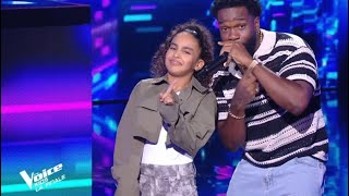 The Voice Finale 2023  Ilyana et Tayc chantent en duo quotLe tempsquot [upl. by Nadirehs]