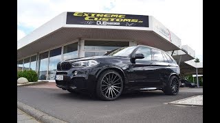 BMW X5 40d Aktivsound Maxhaust Soundbooster Auspuff Maserati Stufe 3 VOSSEN VFS2 22quot KW V3 [upl. by Dihahs727]