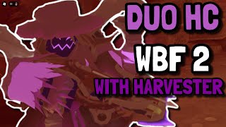 DUO HARDCORE TRIUMPH WITH HARVESTER ON WRECKED BATTLEFIELD II  DARK HARVEST QUEST  Roblox TDS [upl. by Nosreip343]