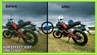 HDR Effect in photoshop with a Single Click [upl. by Yvad]