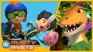 Rusty’s Raptor Race  Rusty Rivets  Cartoons for Kids [upl. by Eltsyrk]