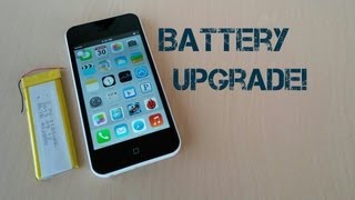 Goophone i5C MTK6572  Battery Upgrade [upl. by Bidget]