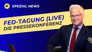 FEDPressekonferenz  FED SENKT ZINSEN UM 25 BASISPUNKTE [upl. by Noyerb]