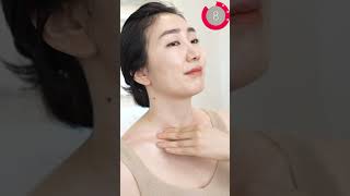 Oil massage to stimulate lymphatic flow around the collarbone [upl. by Mame]