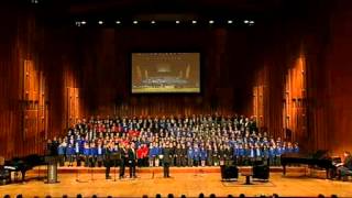 Shabbaton Choir with 300 United Synagogue School Children Singing Anim Zmirot [upl. by Daile]