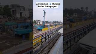 AhmedabadMumbai🚅high speed Rail corridor  construction near Kalupur stn  shorts [upl. by Yasui]