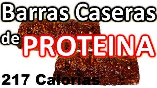 Receta Barras de Proteinas Caseras Para Perder Peso y Ganar Masa Muscular [upl. by Stav414]