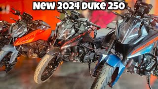 Comparison of All Colours of 2024 New KTM Duke 250  Onroad Price   Best Konsa [upl. by Keyte]