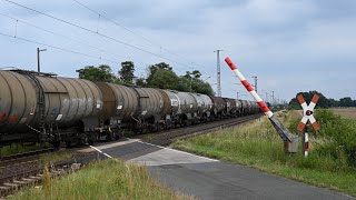 Sicherheitsrisiko Bahnübergang öffnet während Zugfahrt in Güterglück [upl. by Pellegrini73]