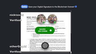 Blockusign  Digital Notary on the Blockchain DEMO DocuSign Alternative [upl. by Aynna]