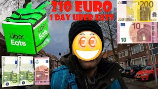 210 euro in one day working for Uber eats in the Netherlands Eindhoven [upl. by Ybanrab724]