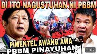 PIMENTEL NAAWA kay PBBM Your LOW RATING will RISE if you do [upl. by Renba]