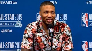 Damian Lillard press conference after AllStar Game  Team LeBron vs Team Giannis [upl. by Uthrop]