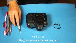 How to Replace the Rear LCD Window on a DSLR Nikon D70 [upl. by Cypro]