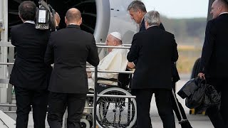 Giornata mondiale della gioventù il Papa è arrivato a Lisbona [upl. by Niwle715]