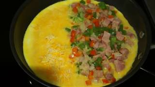 Western Omelet Easy Step By Step Chef [upl. by Ahsilahk284]