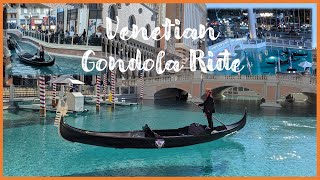 Authentic Venetian Gondola Rides at The Venetian Resort Las Vegas lasvegas venetianlasvegas [upl. by Ailimat64]