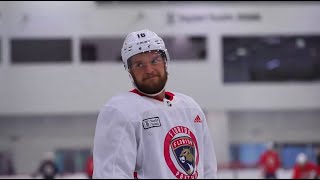 Sasha Barkov was a full participant at Panthers practice this morning after leaving Game 2 with [upl. by Nosiddam918]