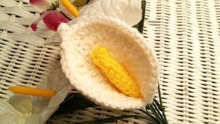 How To Crochet Glamas Calla Lily Pattern [upl. by Eneleoj]