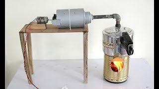 How to Make Steam Power Generator at Home  a Cool Science Project [upl. by Gillman]