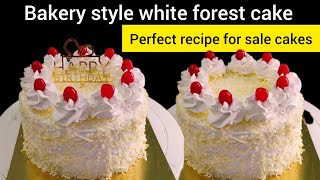 How to make 12 kg white forest cake recipe in telugu  cake recipe and cake decoration [upl. by Irat902]