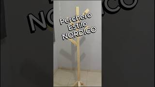 Como hacer un Perchero de Madera  SORPRENDENTE Perchero Nordico [upl. by Ellenyl146]